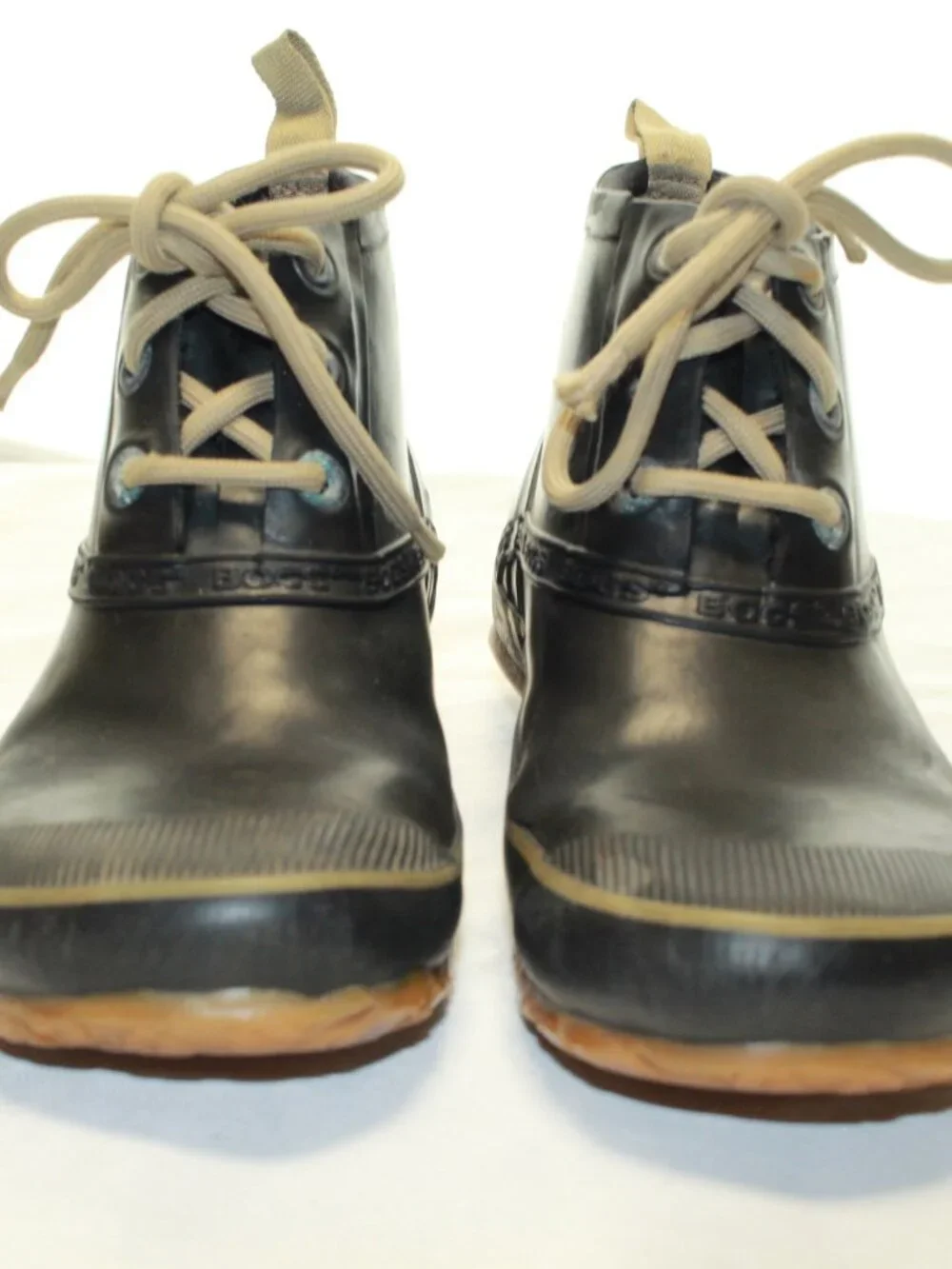 BOGS Size 9 Brown Charlot Waterproof Gum Rubber Lace Up Ankle Boots - 71025-001